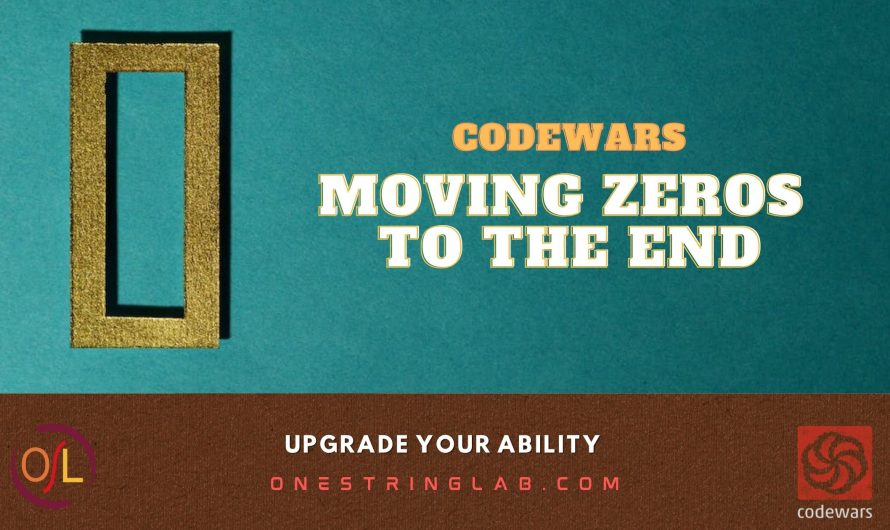 Belajar Bahasa C – Moving Zeros To The End